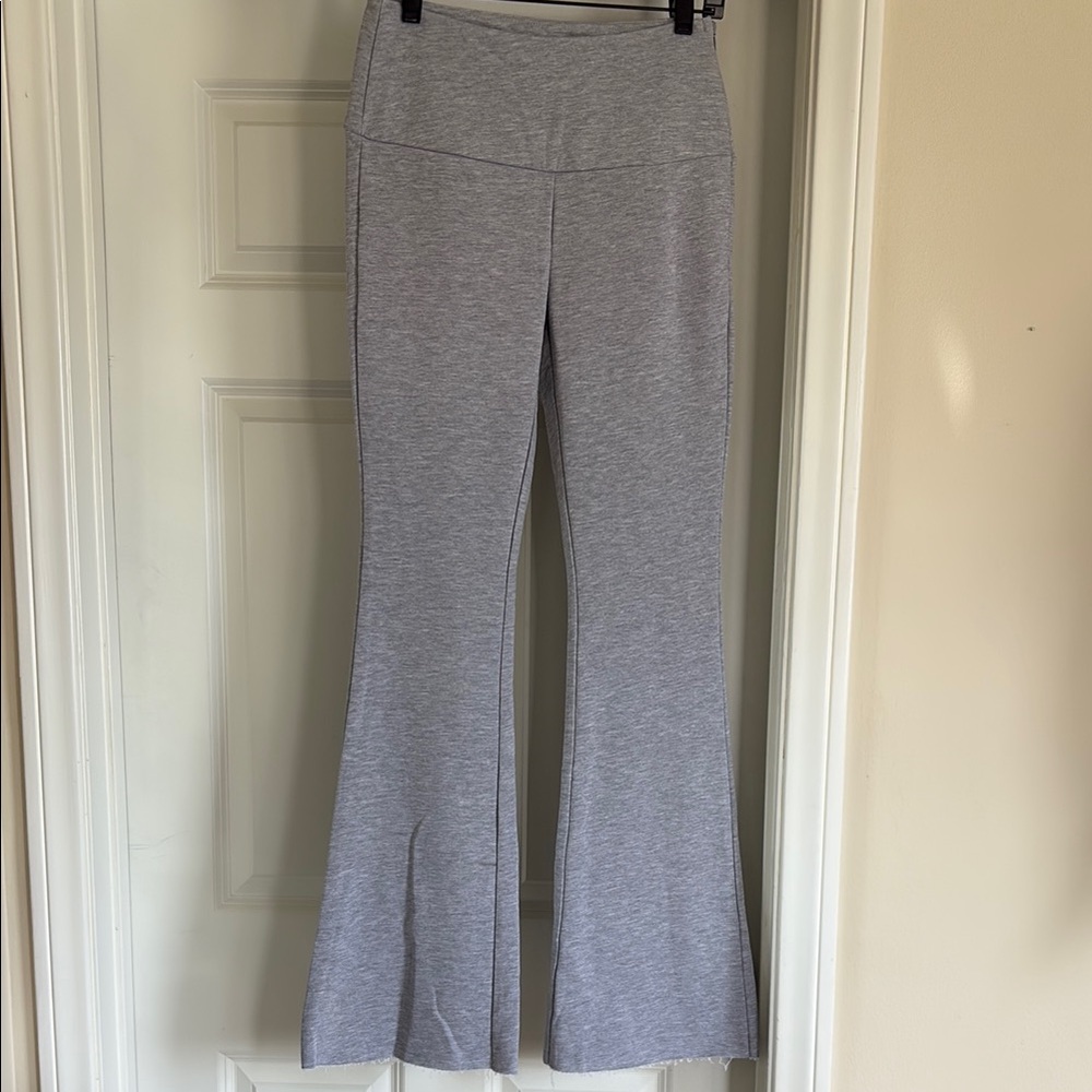 Commense Gray Women's Flared Knit Pants NWT